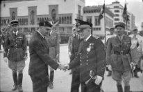 L'amiral Darlan et le général Juin à Casablanca Octobre 1942.