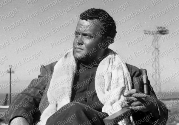 Orson Welles Pendant le tournage Othello 1950, à Safi.