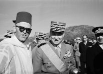Moulay Hafid Alaoui et le Maréchal Juin ADAGP - Bernard Rouget