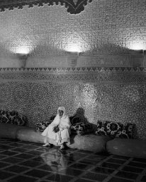 Moulay Ben Arafa, sultan imposé par les Français pendant l'exil de Mohammed V, 1954.